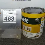 LOTE 463 - 01 LATA DE TINTA ACRÍLICA 3,6L NA COR FOSCO CAMURÇA MARCA GLASURIT. (NO ESTADO) ATENÇÃO! FAZER A VISITAÇÃO ANTES DE ARREMATAR, NÃO SABEMOS SE FUNCIONA, LEILÃO NÃO TEM GARANTIA E NEM DEVOLUÇÃO, SUJEITO A POSSÍVEIS AVARIAS VISÍVEIS/OCULTAS E/OU AUSÊNCIA DE COMPONENTES.