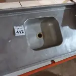 LOTE 412 - 01 PIA EM INOX 1,20X0,59. (NO ESTADO) ATENÇÃO! FAZER A VISITAÇÃO ANTES DE ARREMATAR, NÃO SABEMOS SE FUNCIONA, LEILÃO NÃO TEM GARANTIA E NEM DEVOLUÇÃO, SUJEITO A POSSÍVEIS AVARIAS VISÍVEIS/OCULTAS E/OU AUSÊNCIA DE COMPONENTES.
