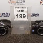 LOTE 199 - 02 CÂMERAS NIKON D300 SEM LENTES. (NO ESTADO) ATENÇÃO! FAZER A VISITAÇÃO ANTES DE ARREMATAR, NÃO SABEMOS SE FUNCIONA, LEILÃO NÃO TEM GARANTIA E NEM DEVOLUÇÃO, SUJEITO A POSSÍVEIS AVARIAS VISÍVEIS/OCULTAS E/OU AUSÊNCIA DE COMPONENTES
