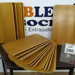LOTE 280 - 20 PLACAS DE MADEIRA. (NO ESTADO) ATENÇÃO! FAZER A VISITAÇÃO ANTES DE ARREMATAR, NÃO SABEMOS SE FUNCIONA, LEILÃO NÃO TEM GARANTIA E NEM DEVOLUÇÃO, SUJEITO A POSSÍVEIS AVARIAS VISÍVEIS/OCULTAS E/OU AUSÊNCIA DE COMPONENTES.