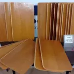 LOTE 113 - 20 PLACAS DE MADEIRA. (NO ESTADO) ATENÇÃO! FAZER A VISITAÇÃO ANTES DE ARREMATAR, NÃO SABEMOS SE FUNCIONA, LEILÃO NÃO TEM GARANTIA E NEM DEVOLUÇÃO, SUJEITO A POSSÍVEIS AVARIAS VISÍVEIS/OCULTAS E/OU AUSÊNCIA DE COMPONENTES.