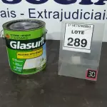 LOTE 289 - 01 LATA DE ACRÍLICO FOSCO 3,6L NA COR FOSCO EQUILÍBRIO MARCA GLASURIT. (NO ESTADO) ATENÇÃO! FAZER A VISITAÇÃO ANTES DE ARREMATAR, NÃO SABEMOS SE FUNCIONA, LEILÃO NÃO TEM GARANTIA E NEM DEVOLUÇÃO, SUJEITO A POSSÍVEIS AVARIAS VISÍVEIS/OCULTAS E/OU AUSÊNCIA DE COMPONENTES.