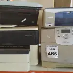 LOTE 466 - 04 IMPRESSORAS E 01 SCANNER DE MARCAS E MODELOS DIVERSOS. (NO ESTADO) ATENÇÃO! FAZER A VISITAÇÃO ANTES DE ARREMATAR, NÃO SABEMOS SE FUNCIONA, LEILÃO NÃO TEM GARANTIA E NEM DEVOLUÇÃO, SUJEITO A POSSÍVEIS AVARIAS VISÍVEIS/OCULTAS E/OU AUSÊNCIA DE COMPONENTES.