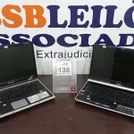 LOTE 138 - 02 NOTEBOOKS COM AVARIAS. (NO ESTADO) ATENÇÃO! FAZER A VISITAÇÃO ANTES DE ARREMATAR, NÃO SABEMOS SE FUNCIONA, LEILÃO NÃO TEM GARANTIA E NEM DEVOLUÇÃO, SUJEITO A POSSÍVEIS AVARIAS VISÍVEIS/OCULTAS E/OU AUSÊNCIA DE COMPONENTES.