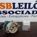 LOTE 115 - 01 SERRA CIRCULAR MAKITA 5007N. (NO ESTADO) ATENÇÃO! FAZER A VISITAÇÃO ANTES DE ARREMATAR, NÃO SABEMOS SE FUNCIONA, LEILÃO NÃO TEM GARANTIA E NEM DEVOLUÇÃO, SUJEITO A POSSÍVEIS AVARIAS VISÍVEIS/OCULTAS E/OU AUSÊNCIA DE COMPONENTES.