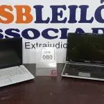 LOTE 080 - 02 NOTEBOOKS COM AVARIAS. (NO ESTADO) ATENÇÃO! FAZER A VISITAÇÃO ANTES DE ARREMATAR, NÃO SABEMOS SE FUNCIONA, LEILÃO NÃO TEM GARANTIA E NEM DEVOLUÇÃO, SUJEITO A POSSÍVEIS AVARIAS VISÍVEIS/OCULTAS E/OU AUSÊNCIA DE COMPONENTES.