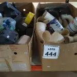 LOTE 444 - 01 LOTE COM GRANDE QUANTIDADE DE CONEXÕES HIDRÁULICAS MEDIDAS DIVERSAS E CAIXINHAS DE PASSAGEM DE FIO E MATERIAIS ELÉTRICOS DIVERSOS. (NO ESTADO) ATENÇÃO! FAZER A VISITAÇÃO ANTES DE ARREMATAR, NÃO SABEMOS SE FUNCIONA, LEILÃO NÃO TEM GARANTIA E NEM DEVOLUÇÃO, SUJEITO A POSSÍVEIS AVARIAS VISÍVEIS/OCULTAS E/OU AUSÊNCIA DE COMPONENTES.