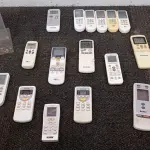 LOTE 207 - 01 LOTE COM VÁRIOS CONTROLES DE AR CONDICIONADO. (NO ESTADO) ATENÇÃO! FAZER A VISITAÇÃO ANTES DE ARREMATAR, NÃO SABEMOS SE FUNCIONA, LEILÃO NÃO TEM GARANTIA E NEM DEVOLUÇÃO, SUJEITO A POSSÍVEIS AVARIAS VISÍVEIS/OCULTAS E/OU AUSÊNCIA DE COMPONENTES