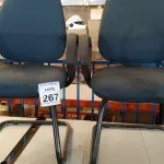 LOTE 267 - 02 CADEIRAS EXECUTIVAS COM PÉS FIXOS. (NO ESTADO) ATENÇÃO! FAZER A VISITAÇÃO ANTES DE ARREMATAR, NÃO SABEMOS SE FUNCIONA, LEILÃO NÃO TEM GARANTIA E NEM DEVOLUÇÃO, SUJEITO A POSSÍVEIS AVARIAS VISÍVEIS/OCULTAS E/OU AUSÊNCIA DE COMPONENTES.