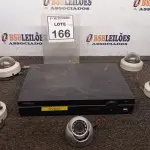 LOTE 166 - 01 DVR E 05 CÂMERAS DE MONITORAMENTO. (NO ESTADO) ATENÇÃO! FAZER A VISITAÇÃO ANTES DE ARREMATAR, NÃO SABEMOS SE FUNCIONA, LEILÃO NÃO TEM GARANTIA E NEM DEVOLUÇÃO, SUJEITO A POSSÍVEIS AVARIAS VISÍVEIS/OCULTAS E/OU AUSÊNCIA DE COMPONENTES