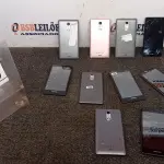 LOTE 175 - 10 CELULARES MARCA POSITIVO. (NO ESTADO) ATENÇÃO! FAZER A VISITAÇÃO ANTES DE ARREMATAR, NÃO SABEMOS SE FUNCIONA, LEILÃO NÃO TEM GARANTIA E NEM DEVOLUÇÃO, SUJEITO A POSSÍVEIS AVARIAS VISÍVEIS/OCULTAS E/OU AUSÊNCIA DE COMPONENTES