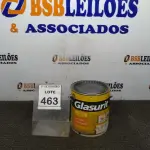 LOTE 463 - 01 LATA DE TINTA ACRÍLICA 3,6L NA COR FOSCO CAMURÇA MARCA GLASURIT. (NO ESTADO) ATENÇÃO! FAZER A VISITAÇÃO ANTES DE ARREMATAR, NÃO SABEMOS SE FUNCIONA, LEILÃO NÃO TEM GARANTIA E NEM DEVOLUÇÃO, SUJEITO A POSSÍVEIS AVARIAS VISÍVEIS/OCULTAS E/OU AUSÊNCIA DE COMPONENTES.