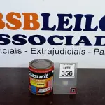 LOTE 356 - 01 LATA DE ESMALTE SINTÉTICO COM 3,6L NA COR BRILHANTE AZUL FRANÇA MARCA GLASURIT. (NO ESTADO) ATENÇÃO! FAZER A VISITAÇÃO ANTES DE ARREMATAR, NÃO SABEMOS SE FUNCIONA, LEILÃO NÃO TEM GARANTIA E NEM DEVOLUÇÃO, SUJEITO A POSSÍVEIS AVARIAS VISÍVEIS/OCULTAS E/OU AUSÊNCIA DE COMPONENTES.