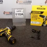 LOTE 110 - 01 PARAFUSADEIRA A BATERIA 12V 2BITS E CARREGADOR. (NO ESTADO) ATENÇÃO! FAZER A VISITAÇÃO ANTES DE ARREMATAR, NÃO SABEMOS SE FUNCIONA, LEILÃO NÃO TEM GARANTIA E NEM DEVOLUÇÃO, SUJEITO A POSSÍVEIS AVARIAS VISÍVEIS/OCULTAS E/OU AUSÊNCIA DE COMPONENTES.