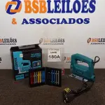 LOTE 180 - 01 KIT SERRA TICO-TICO 220V 500W + MALETA COM 14 SERRAS PARA MEDEIRA E METAL. (NO ESTADO) ATENÇÃO! FAZER A VISITAÇÃO ANTES DE ARREMATAR, NÃO SABEMOS SE FUNCIONA, LEILÃO NÃO TEM GARANTIA E NEM DEVOLUÇÃO, SUJEITO A POSSÍVEIS AVARIAS VISÍVEIS/OCULTAS E/OU AUSÊNCIA DE COMPONENTES.