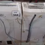 LOTE 344 - 02 MÁQUINAS DE LAVAR MARCA BRASTEMP COM AVARIAS. (NO ESTADO) ATENÇÃO! FAZER A VISITAÇÃO ANTES DE ARREMATAR, NÃO SABEMOS SE FUNCIONA, LEILÃO NÃO TEM GARANTIA E NEM DEVOLUÇÃO, SUJEITO A POSSÍVEIS AVARIAS VISÍVEIS/OCULTAS E/OU AUSÊNCIA DE COMPONENTES.