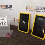 LOTE 512 - 02 TABLET'S CCE. (NO ESTADO) ATENÇÃO! FAZER A VISITAÇÃO ANTES DE ARREMATAR, NÃO SABEMOS SE FUNCIONA, LEILÃO NÃO TEM GARANTIA E NEM DEVOLUÇÃO, SUJEITO A POSSÍVEIS AVARIAS VISÍVEIS/OCULTAS E/OU AUSÊNCIA DE COMPONENTES.
