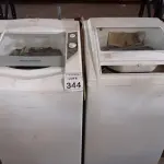 LOTE 344 - 02 MÁQUINAS DE LAVAR MARCA BRASTEMP COM AVARIAS. (NO ESTADO) ATENÇÃO! FAZER A VISITAÇÃO ANTES DE ARREMATAR, NÃO SABEMOS SE FUNCIONA, LEILÃO NÃO TEM GARANTIA E NEM DEVOLUÇÃO, SUJEITO A POSSÍVEIS AVARIAS VISÍVEIS/OCULTAS E/OU AUSÊNCIA DE COMPONENTES.