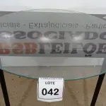 LOTE 042 - 01 VIDRO REDONDO 92CM 0,5MM. (NO ESTADO EM QUE SE ENCONTRA. SUJEITO A AVARIAS OCULTAS/VISÍVEIS.)