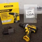 LOTE 120 - 01 PARAFUSADEIRA A BATERIA 12V 2BITS E CARREGADOR. (NO ESTADO) ATENÇÃO! FAZER A VISITAÇÃO ANTES DE ARREMATAR, NÃO SABEMOS SE FUNCIONA, LEILÃO NÃO TEM GARANTIA E NEM DEVOLUÇÃO, SUJEITO A POSSÍVEIS AVARIAS VISÍVEIS/OCULTAS E/OU AUSÊNCIA DE COMPONENTES.