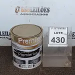 LOTE 430 - 01 LATA DE ESMALTE SINTÉTICO PREMIERLUX DE 3,6L NA COR CINZA MÉDIO MARCA PREMIER. (NO ESTADO) ATENÇÃO! FAZER A VISITAÇÃO ANTES DE ARREMATAR, NÃO SABEMOS SE FUNCIONA, LEILÃO NÃO TEM GARANTIA E NEM DEVOLUÇÃO, SUJEITO A POSSÍVEIS AVARIAS VISÍVEIS/OCULTAS E/OU AUSÊNCIA DE COMPONENTES.