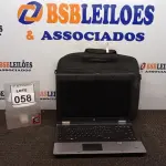 LOTE 058 - 01 NOTEBOOK MARCA HP COM BOLSA. (NO ESTADO) ATENÇÃO! FAZER A VISITAÇÃO ANTES DE ARREMATAR, NÃO SABEMOS SE FUNCIONA, LEILÃO NÃO TEM GARANTIA E NEM DEVOLUÇÃO, SUJEITO A POSSÍVEIS AVARIAS VISÍVEIS/OCULTAS E/OU AUSÊNCIA DE COMPONENTES.