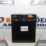 LOTE 032 - 01 LAVA LOUÇAS BRASTEMP 8 SERVIÇOS PRETA - BLF08AE - 220VOLTS (NO ESTADO, NÃO SABEMOS SE FUNCIONA. LEILÃO NÃO TEM GARANTIA E NEM DEVOLUÇÃO, SUJEITO A POSSÍVEIS AVARIAS VISÍVEIS/OCULTAS E/OU AUSÊNCIA DE COMPONENTES)
