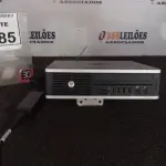 LOTE 085 - 01 MINI PC MARCA HP. (NO ESTADO) ATENÇÃO! FAZER A VISITAÇÃO ANTES DE ARREMATAR, NÃO SABEMOS SE FUNCIONA, LEILÃO NÃO TEM GARANTIA E NEM DEVOLUÇÃO, SUJEITO A POSSÍVEIS AVARIAS VISÍVEIS/OCULTAS E/OU AUSÊNCIA DE COMPONENTES.