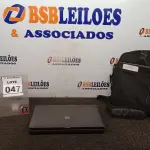 LOTE 047 - 01 NOTEBOOK MARCA HP COM BOLSA. (NO ESTADO) ATENÇÃO! FAZER A VISITAÇÃO ANTES DE ARREMATAR, NÃO SABEMOS SE FUNCIONA, LEILÃO NÃO TEM GARANTIA E NEM DEVOLUÇÃO, SUJEITO A POSSÍVEIS AVARIAS VISÍVEIS/OCULTAS E/OU AUSÊNCIA DE COMPONENTES.
