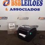 LOTE 005 - 01 IMPRESSORA DE ETIQUETAS MARCA TSC. (NO ESTADO) ATENÇÃO! FAZER A VISITAÇÃO ANTES DE ARREMATAR, NÃO SABEMOS SE FUNCIONA, LEILÃO NÃO TEM GARANTIA E NEM DEVOLUÇÃO, SUJEITO A POSSÍVEIS AVARIAS VISÍVEIS/OCULTAS E/OU AUSÊNCIA DE COMPONENTES.