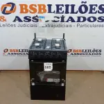 LOTE 085 - 01 FOGÃO DE PISO ITATIAIA 4 BOCAS STAR NEW PRETO – BIVOLT (NO ESTADO, NÃO SABEMOS SE FUNCIONA. LEILÃO NÃO TEM GARANTIA E NEM DEVOLUÇÃO, SUJEITO A POSSÍVEIS AVARIAS VISÍVEIS/OCULTAS E/OU AUSÊNCIA DE COMPONENTES)