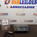 LOTE 076 - 01 MINI PC MARCA HP. (NO ESTADO) ATENÇÃO! FAZER A VISITAÇÃO ANTES DE ARREMATAR, NÃO SABEMOS SE FUNCIONA, LEILÃO NÃO TEM GARANTIA E NEM DEVOLUÇÃO, SUJEITO A POSSÍVEIS AVARIAS VISÍVEIS/OCULTAS E/OU AUSÊNCIA DE COMPONENTES.
