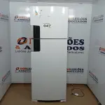 LOTE 047 - 01 GELADEIRA FROST FREE DUPLEX CONSUL BRANCA 451 LITROS - CRM53FB - 220 VOLTS (NO ESTADO, NÃO SABEMOS SE FUNCIONA. LEILÃO NÃO TEM GARANTIA E NEM DEVOLUÇÃO, SUJEITO A POSSÍVEIS AVARIAS VISÍVEIS/OCULTAS E/OU AUSÊNCIA DE COMPONENTES)