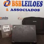 LOTE 074 - 01 NOTEBOOK MARCA LENOVO COM BOLSA. (NO ESTADO) ATENÇÃO! FAZER A VISITAÇÃO ANTES DE ARREMATAR, NÃO SABEMOS SE FUNCIONA, LEILÃO NÃO TEM GARANTIA E NEM DEVOLUÇÃO, SUJEITO A POSSÍVEIS AVARIAS VISÍVEIS/OCULTAS E/OU AUSÊNCIA DE COMPONENTES.