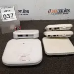 LOTE 037 - 05 ACCESS POINT DE MARCAS DIVERSAS. (NO ESTADO) ATENÇÃO! FAZER A VISITAÇÃO ANTES DE ARREMATAR, NÃO SABEMOS SE FUNCIONA, LEILÃO NÃO TEM GARANTIA E NEM DEVOLUÇÃO, SUJEITO A POSSÍVEIS AVARIAS VISÍVEIS/OCULTAS E/OU AUSÊNCIA DE COMPONENTES.