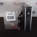 LOTE 036 - 01 MINI PC MARCA HP. (NO ESTADO) ATENÇÃO! FAZER A VISITAÇÃO ANTES DE ARREMATAR, NÃO SABEMOS SE FUNCIONA, LEILÃO NÃO TEM GARANTIA E NEM DEVOLUÇÃO, SUJEITO A POSSÍVEIS AVARIAS VISÍVEIS/OCULTAS E/OU AUSÊNCIA DE COMPONENTES.