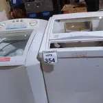 01 MÁQUINA DE LAVAR 127V MARCA ELECTROLUX E 01 SUCATA DE MÁQUINA DE LAVAR MARCA BRASTEMP. (NO ESTADO) ATENÇÃO! FAZER A VISITAÇÃO ANTES DE ARREMATAR, NÃO SABEMOS SE FUNCIONA, LEILÃO NÃO TEM GARANTIA E NEM DEVOLUÇÃO, SUJEITO A POSSÍVEIS AVARIAS VISÍVEIS/OCULTAS E/OU AUSÊNCIA DE COMPONENTES.
