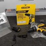01 PARAFUSADEIRA A BATERIA 12V 2BITS E CARREGADOR.( PRODUTO NOVO). (NO ESTADO) ATENÇÃO! FAZER A VISITAÇÃO ANTES DE ARREMATAR, NÃO SABEMOS SE FUNCIONA, LEILÃO NÃO TEM GARANTIA E NEM DEVOLUÇÃO, SUJEITO A POSSÍVEIS AVARIAS VISÍVEIS/OCULTAS E/OU AUSÊNCIA DE COMPONENTES.