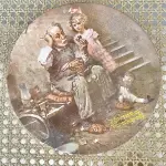 01 RARO PRATO EDIÇÃO LIMITADA AUTÊNTICA DE "THE COBBLER" DE NORMAN ROCKWELL, COM CERTIFICADO DE AUTENTICIDADE  PRATO COLECIONÁVEL COM 21 CM DE DIÂMETRO . SEGUNDO NA COLEÇÃO DE HERANÇA ROCKWELL. FEITO À MÃO EM UMA EDIÇÃO LIMITADA, FOI FECHADO PERMANENTEMENTE EM 1978 POR KNOWLES E CERTIFICADO COMO UM "TRUE ROCKWELL CLASSIC" PELA ROCKWELL SOCIETY OF AMERICA. NORMAN ROCKWELL AUTENTICADO ARTESANATO DA EDWIN M. KNOWLES CHINA CO. DE 1854.PEÇA COMPRADA EM GARAGEM DE ANTIGUIDADES NOS EUA. SUPORTE PARA PRATO NÃO INCLUÍDO NESTA VENDA. (NO ESTADO) ATENÇÃO! FAZER A VISITAÇÃO ANTES DE ARREMATAR, NÃO SABEMOS SE FUNCIONA, LEILÃO NÃO TEM GARANTIA E NEM DEVOLUÇÃO, SUJEITO A POSSÍVEIS AVARIAS VISÍVEIS/OCULTAS E/OU AUSÊNCIA DE COMPONENTES.