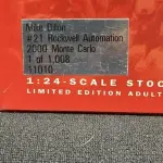 01 RARA MINIATURA DA CASCAR ACTION NASCAR 1/24 DIECAST #21 MIKE DILLON ROCKWELL AUTOMATION 2000 MONTE CARLO,COMPRADA EM GARAGEM DE ANTIGUIDADES NOS EUA. (NO ESTADO) ATENÇÃO! FAZER A VISITAÇÃO ANTES DE ARREMATAR, NÃO SABEMOS SE FUNCIONA, LEILÃO NÃO TEM GARANTIA E NEM DEVOLUÇÃO, SUJEITO A POSSÍVEIS AVARIAS VISÍVEIS/OCULTAS E/OU AUSÊNCIA DE COMPONENTES.