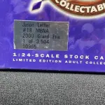 2000 JASON LEFFLER #18 ROOKIE MBNA PONTIAC GRAND PRIX 1/24 AÇÃO NASCAR DIECAST. (NO ESTADO) ATENÇÃO! FAZER A VISITAÇÃO ANTES DE ARREMATAR, NÃO SABEMOS SE FUNCIONA, LEILÃO NÃO TEM GARANTIA E NEM DEVOLUÇÃO, SUJEITO A POSSÍVEIS AVARIAS VISÍVEIS/OCULTAS E/OU AUSÊNCIA DE COMPONENTES.