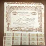 01LOTE COM UMA PETROBRÁS - TÍTULO DE AÇÕES, ELETROBRÁS OBRIGAÇÕES AO PORTADOR, 3 FOLHAS LOTE DE APOLICE DO ESTADO DE MINAS GERAIS. (NO ESTADO) ATENÇÃO! FAZER A VISITAÇÃO ANTES DE ARREMATAR, NÃO SABEMOS SE FUNCIONA, LEILÃO NÃO TEM GARANTIA E NEM DEVOLUÇÃO, SUJEITO A POSSÍVEIS AVARIAS VISÍVEIS/OCULTAS E/OU AUSÊNCIA DE COMPONENTES.