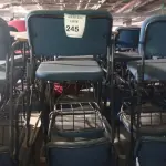 18 CADEIRAS UNIVERSITÁRIA. (NO ESTADO) ATENÇÃO! FAZER A VISITAÇÃO ANTES DE ARREMATAR, NÃO SABEMOS SE FUNCIONA, LEILÃO NÃO TEM GARANTIA E NEM DEVOLUÇÃO, SUJEITO A POSSÍVEIS AVARIAS VISÍVEIS/OCULTAS E/OU AUSÊNCIA DE COMPONENTES.