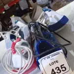 05 FERROS DE PASSAR DE MODELOS DIVERSOS MARCA MONDIAL. (NO ESTADO) ATENÇÃO! FAZER A VISITAÇÃO ANTES DE ARREMATAR, NÃO SABEMOS SE FUNCIONA, LEILÃO NÃO TEM GARANTIA E NEM DEVOLUÇÃO, SUJEITO A POSSÍVEIS AVARIAS VISÍVEIS/OCULTAS E/OU AUSÊNCIA DE COMPONENTES.