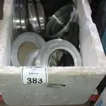 01 LOTE COM GRANDE QUANTIDADE DE TAMPAS PARA LIXEIRAS REDONDAS EM INOX. (NO ESTADO) ATENÇÃO! FAZER A VISITAÇÃO ANTES DE ARREMATAR, NÃO SABEMOS SE FUNCIONA, LEILÃO NÃO TEM GARANTIA E NEM DEVOLUÇÃO, SUJEITO A POSSÍVEIS AVARIAS VISÍVEIS/OCULTAS E/OU AUSÊNCIA DE COMPONENTES.
