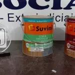 02 LATAS DE TINTA ESMALTE PARA MADEIRAS E METAIS DE 3,6L NA COR BRILHANTE AMARELO OURO MARCA SUVINIL. (NO ESTADO) ATENÇÃO! FAZER A VISITAÇÃO ANTES DE ARREMATAR, NÃO SABEMOS SE FUNCIONA, LEILÃO NÃO TEM GARANTIA E NEM DEVOLUÇÃO, SUJEITO A POSSÍVEIS AVARIAS VISÍVEIS/OCULTAS E/OU AUSÊNCIA DE COMPONENTES.