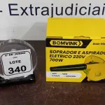 01 SOPRADOR E ASPIRADOR ELÉTRICO 700W 220V (NOVO). (NO ESTADO) ATENÇÃO! FAZER A VISITAÇÃO ANTES DE ARREMATAR, NÃO SABEMOS SE FUNCIONA, LEILÃO NÃO TEM GARANTIA E NEM DEVOLUÇÃO, SUJEITO A POSSÍVEIS AVARIAS VISÍVEIS/OCULTAS E/OU AUSÊNCIA DE COMPONENTES.