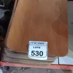 20 PLACAS DE MADEIRA. (NO ESTADO) ATENÇÃO! FAZER A VISITAÇÃO ANTES DE ARREMATAR, NÃO SABEMOS SE FUNCIONA, LEILÃO NÃO TEM GARANTIA E NEM DEVOLUÇÃO, SUJEITO A POSSÍVEIS AVARIAS VISÍVEIS/OCULTAS E/OU AUSÊNCIA DE COMPONENTES.