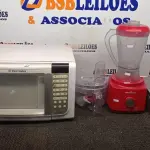 01 MICRO-ONDAS 220V MARCA ELECTROLUX, 01 BALANÇA MARCA MAGNA E 01 LIQUIDIFICADOR/PROCESSADOR 220V MARCA BRITÂNIA. (NO ESTADO) ATENÇÃO! FAZER A VISITAÇÃO ANTES DE ARREMATAR, NÃO SABEMOS SE FUNCIONA, LEILÃO NÃO TEM GARANTIA E NEM DEVOLUÇÃO, SUJEITO A POSSÍVEIS AVARIAS VISÍVEIS/OCULTAS E/OU AUSÊNCIA DE COMPONENTES.