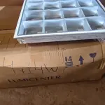 06 LUMINÁRIAS DE EMBUTIR PARA LÂMPADAS COM REATORES. (NO ESTADO) ATENÇÃO! FAZER A VISITAÇÃO ANTES DE ARREMATAR, NÃO SABEMOS SE FUNCIONA, LEILÃO NÃO TEM GARANTIA E NEM DEVOLUÇÃO, SUJEITO A POSSÍVEIS AVARIAS VISÍVEIS/OCULTAS E/OU AUSÊNCIA DE COMPONENTES.